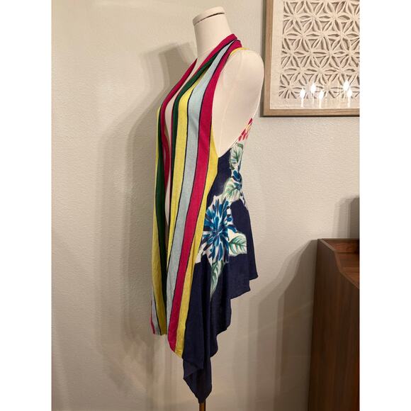 AADORE Anthropologie Cardigan Vest | Artsy Colorful Shrug Wearable Art | MEDIUM - Picture 7 of 7